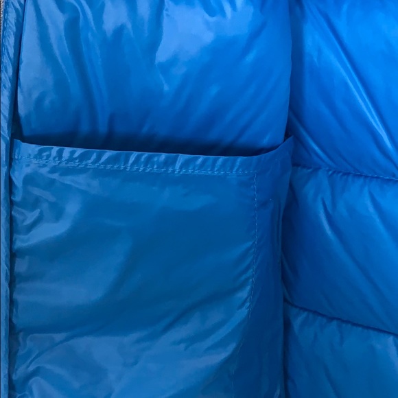 BCBGeneration Hooded Puffer Vest Grey Blue Size M - Picture 8 of 11